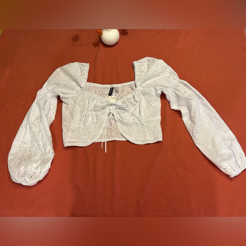 H&M Divided Cropped Blouse NWT